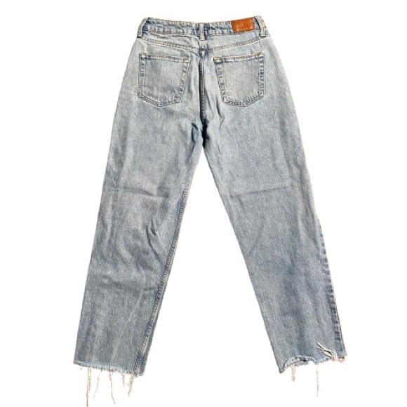 BDG Light Blue Distressed Straight Leg Jeans - Picture 5 of 7